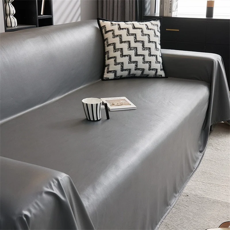 One Piece Universal Sofa Cover Waterproof PU Leather Sofa Towel Pet Anti-dirty Furniture Protector Sofa Cover Cloth