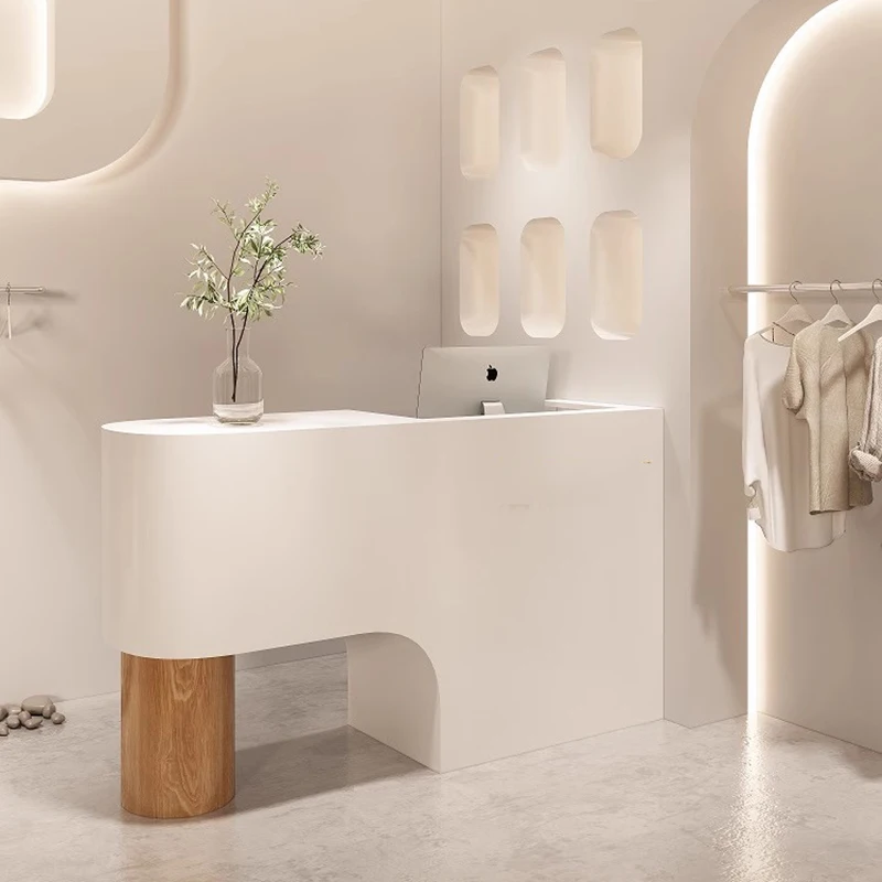 Mobile Reception Desk Standing Simple Beauty Front Reception Desks Console Conference Mostrador Recepcion Furniture Counter