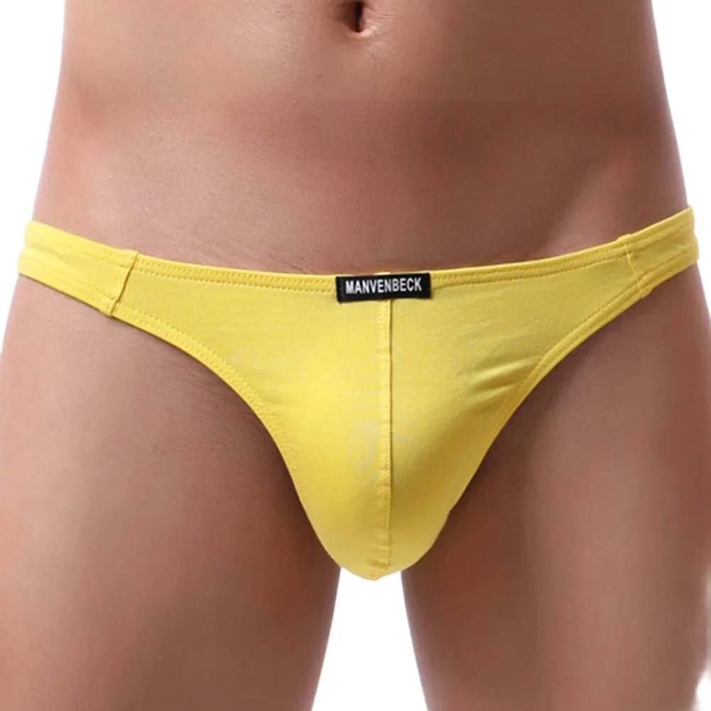 

7-цветные мужские трусы из смеси хлопка и спандекса с выпуклым мешочком, трусы с низкой талией, дышащее повседневное повседневное нижнее белье