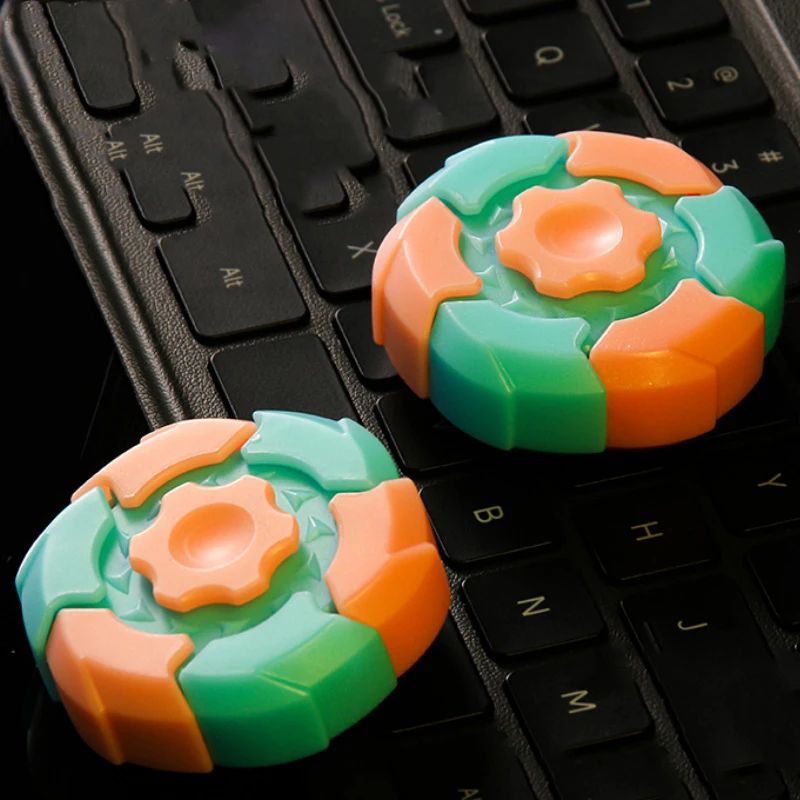 الإبداعية الميكانيكية مضيئة لعب للأطفال اليد سبينر الإجهاد الإغاثة الكبار اللعب الحسية المغناطيسي تململ المغازل الدوران الاطفال هدية #3