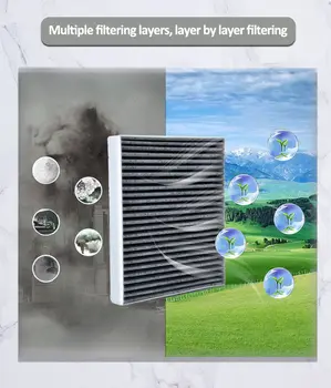 適用於豐田AURIS HYBRID 2012-2018 ZRE185 2017 2016 2015 2014 汽車配件 空氣濾清器 進氣引擎調節器濾網 7 最佳銷售 耳雜交種 - №3