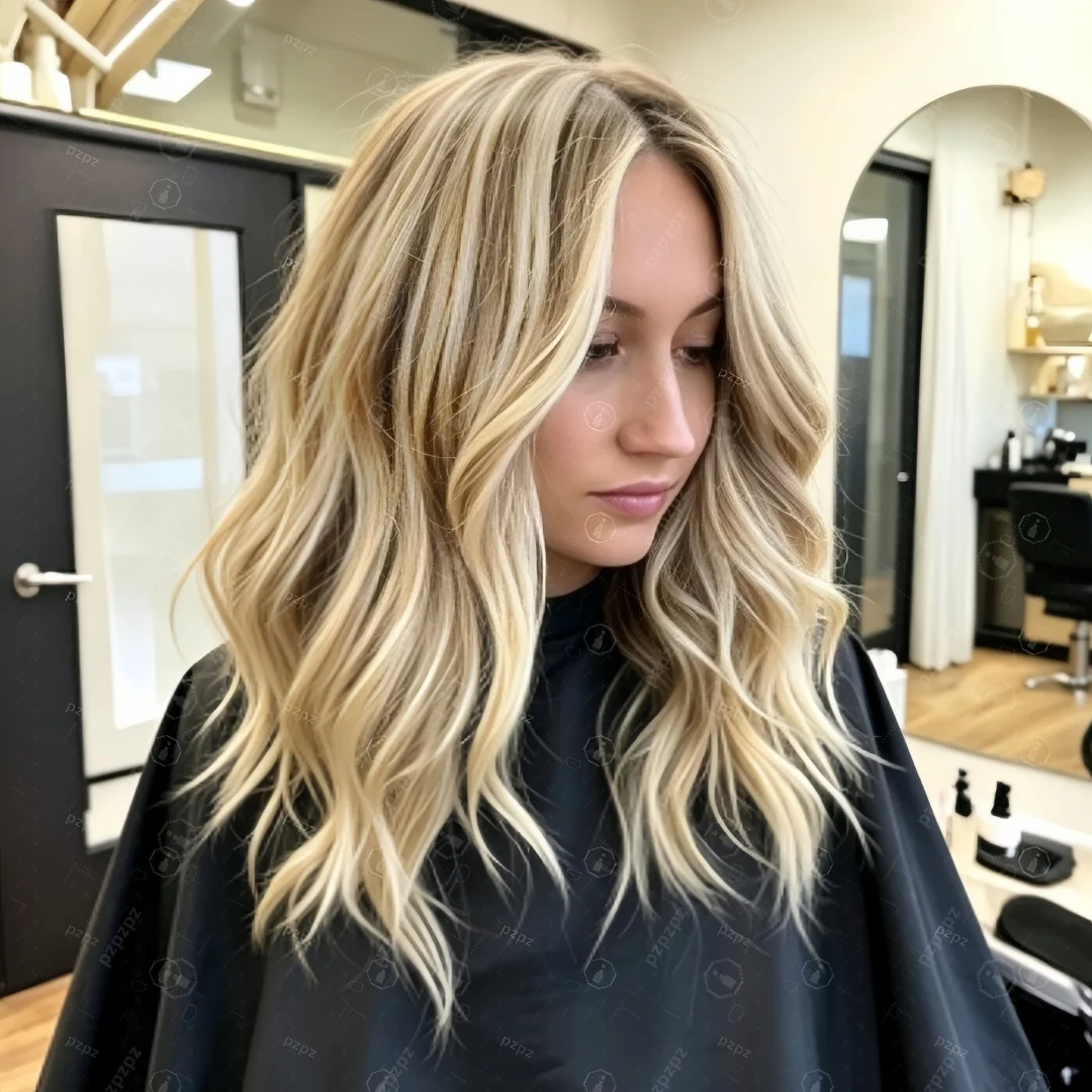 Natural Glueless Women Wave Highlight Blond Front Wig 24Inch HD Lace Hair Pre Plucked Transparent Lace Hair Wig