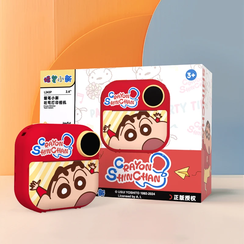 CRAYON SHINCHAN Instant Camera voor kinderen Zwart-wit Print 2,4 inch Groot scherm Ingebouwde filters Camera Meisje Verjaardagscadeau