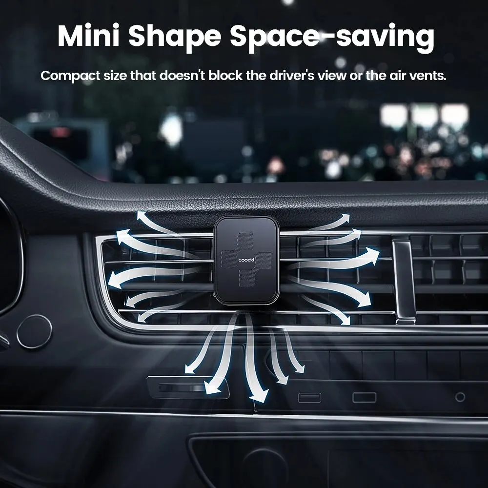 Toocki Magnetic Car Phone Holder Air Vent Phone Mount Stand For iPhone 15 14 13 12 PM Xiaomi Samsung Universal Cell Phone Holder