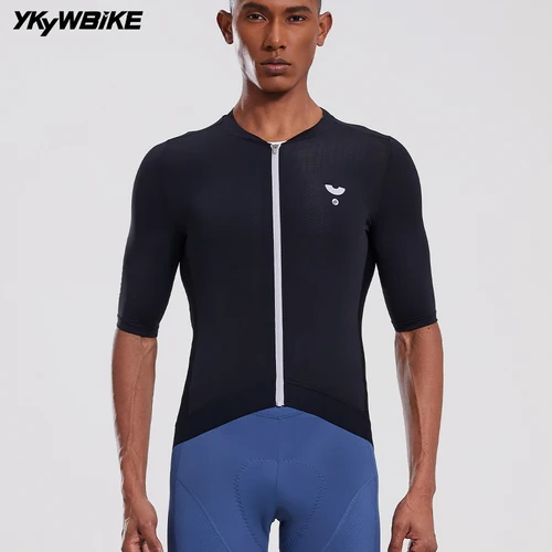Imagen 2 del producto YKYWBIKE-Camiseta de ciclismo para hombre, camiseta de manga corta para equipo profesional, ropa superior para bicicleta de montaña y carretera, novedad de 2025, verano