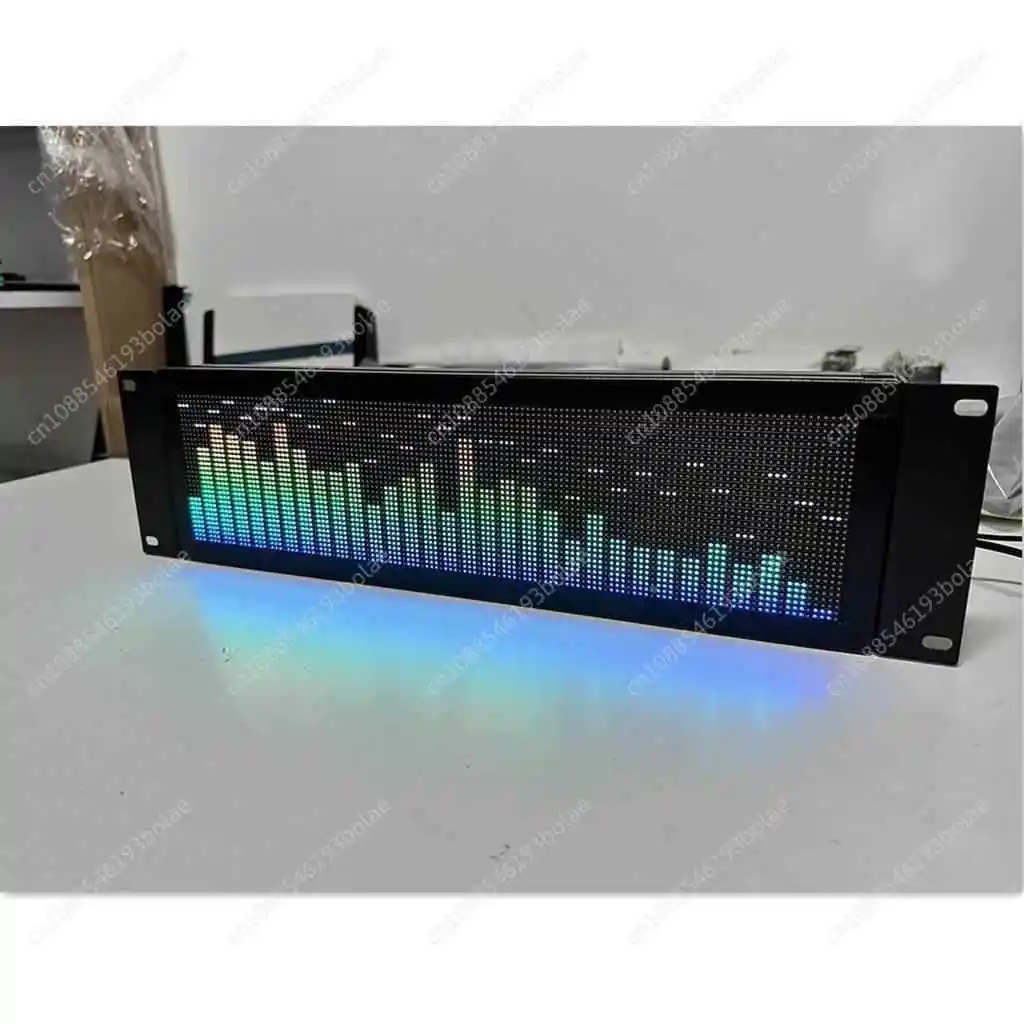 3U Cabinet Professional Full-color Rack-Mount Music Spectrum Display RGB Level Rhythm Light