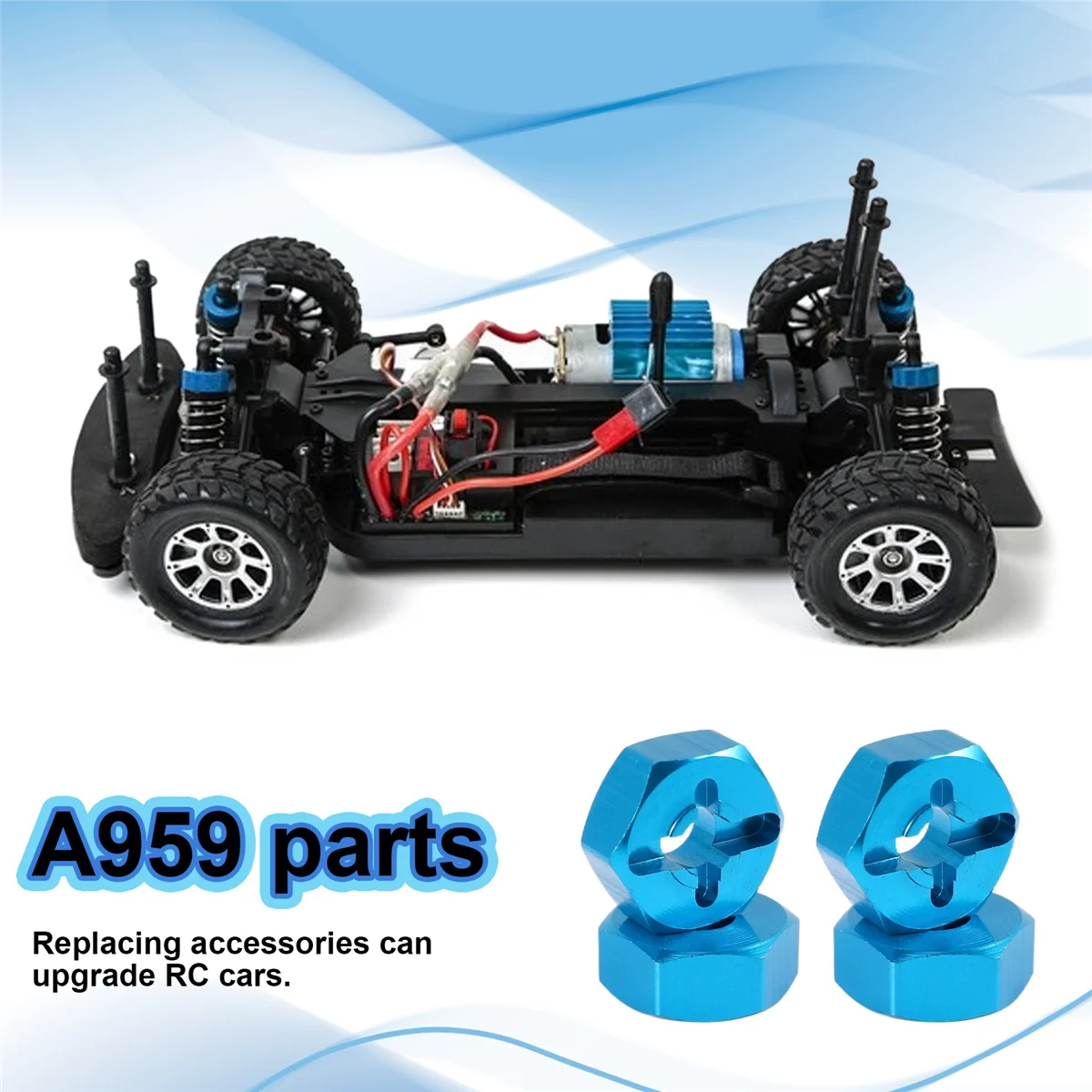 حار 4 قطعة سداسية الموحد عجلة حافة عرافة 7 مللي متر ترقية 12 مللي متر محول معدني لإطارات 1/18 Wltoys A949 A959 A969 A979 K929 1/10