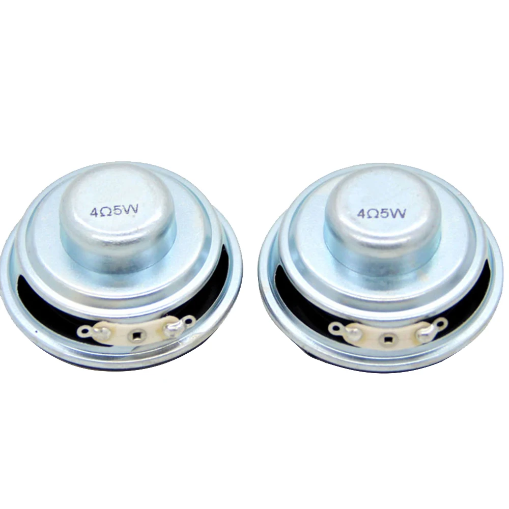 1Pcs 50MM Mini Audio Portable Speakers 4 Ohm 5W Full Range Speaker Rubber Side NdFeB Magnetic Speaker