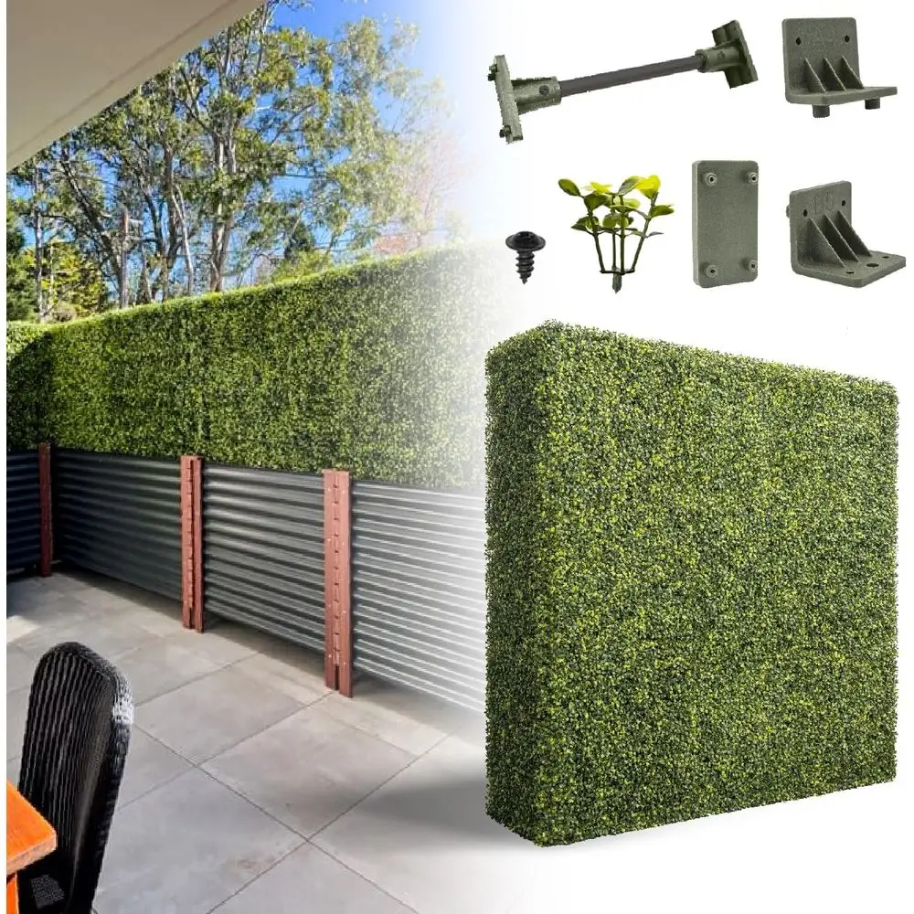 

12 водонепроницаемых панелей из искусственного самшита — 54 x 54 экрана для конфиденциальности для садов и офисов