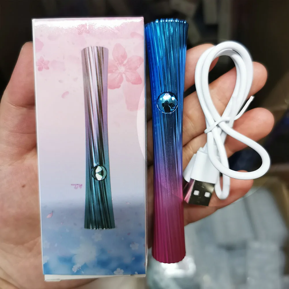 เครื่องอบเล็บมืออาชีพแบบพกพา UV/LED ชาร์จผ่าน USB กดปุ่มใช้งาน แห้งเร็วสำหรับกาวติดเล็บปลอม ไฟอบเล็บ แห้งเร็วสำหรับยาทาเล็บ