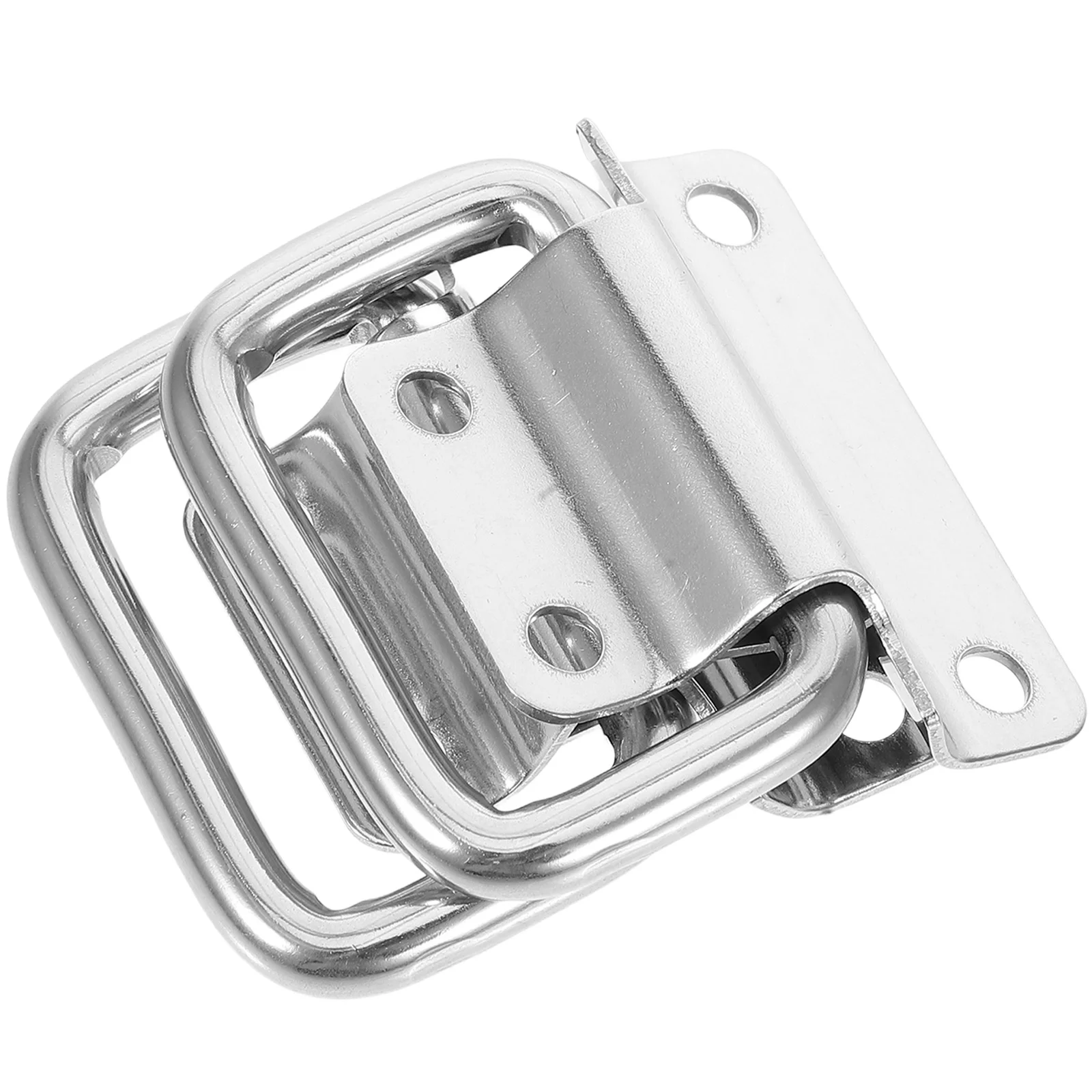 

2pcs Industrial Iron Box Handles Stainless Steel Foldable Tool Storage Cabinet Flight Hardware Chest Furniture Container