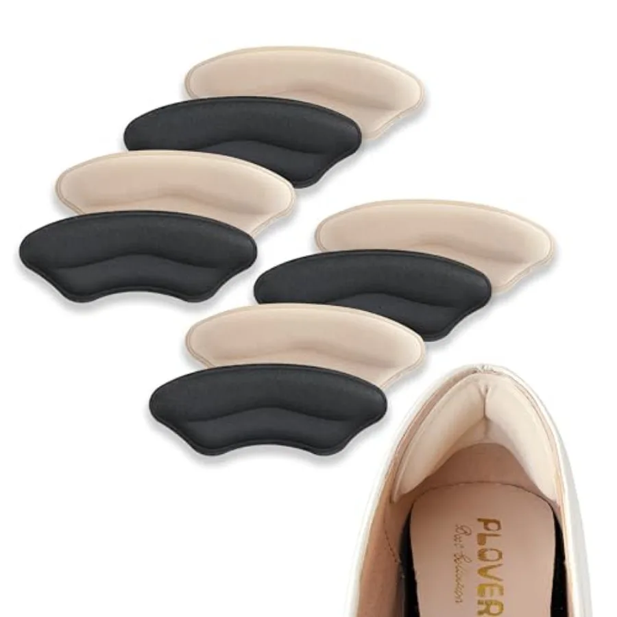 Heel Pads for Shoes, Soft and Flexible Heel Grips for Women Shoes Too Big, Relief of Pain for Women and Men, Improved Fit and C