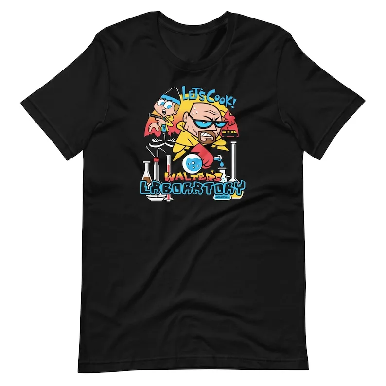 Let's Cook! Walter's Laboratory, Artist: Bradley Clopton, Short-Sleeve Unisex T-Shirt