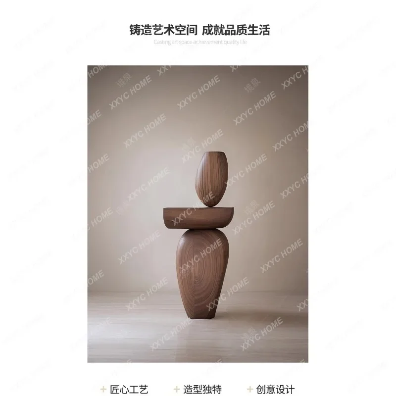 DDHotel bed and breakfast wood carving decoration floor-to-ceiling ornament abstract art creative sculpture artwork
