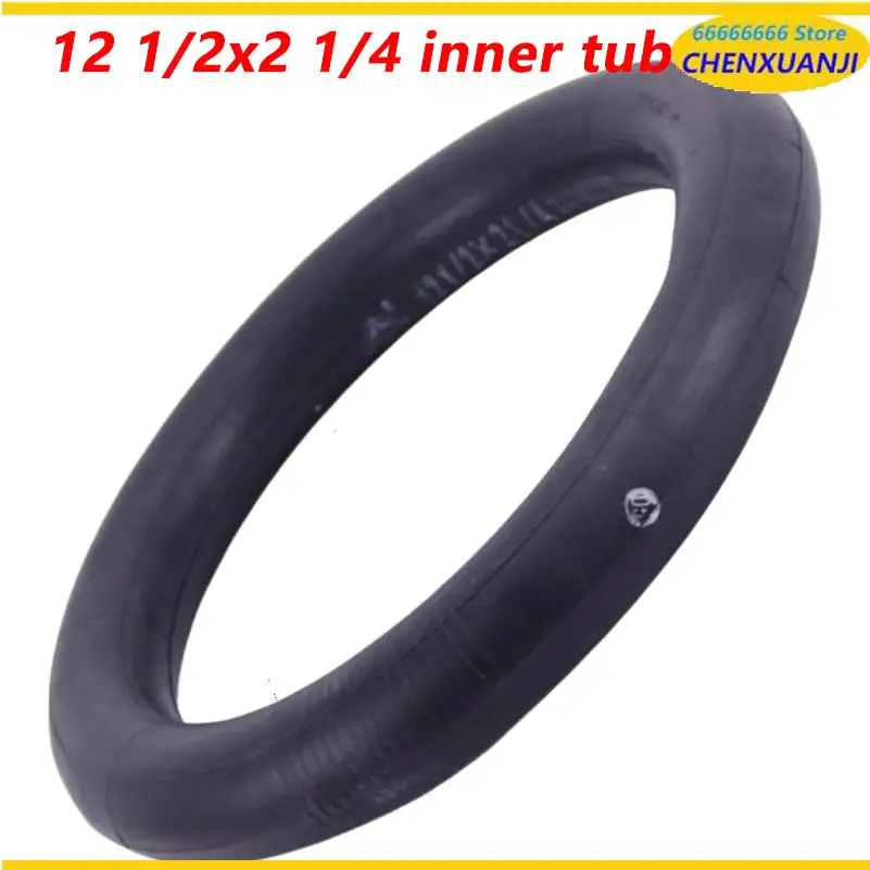 12 1/2x2 1/4 inner tube 45 °, wear-resistant 45 ° curved mouth inner tube, scooter inner tube replacement part