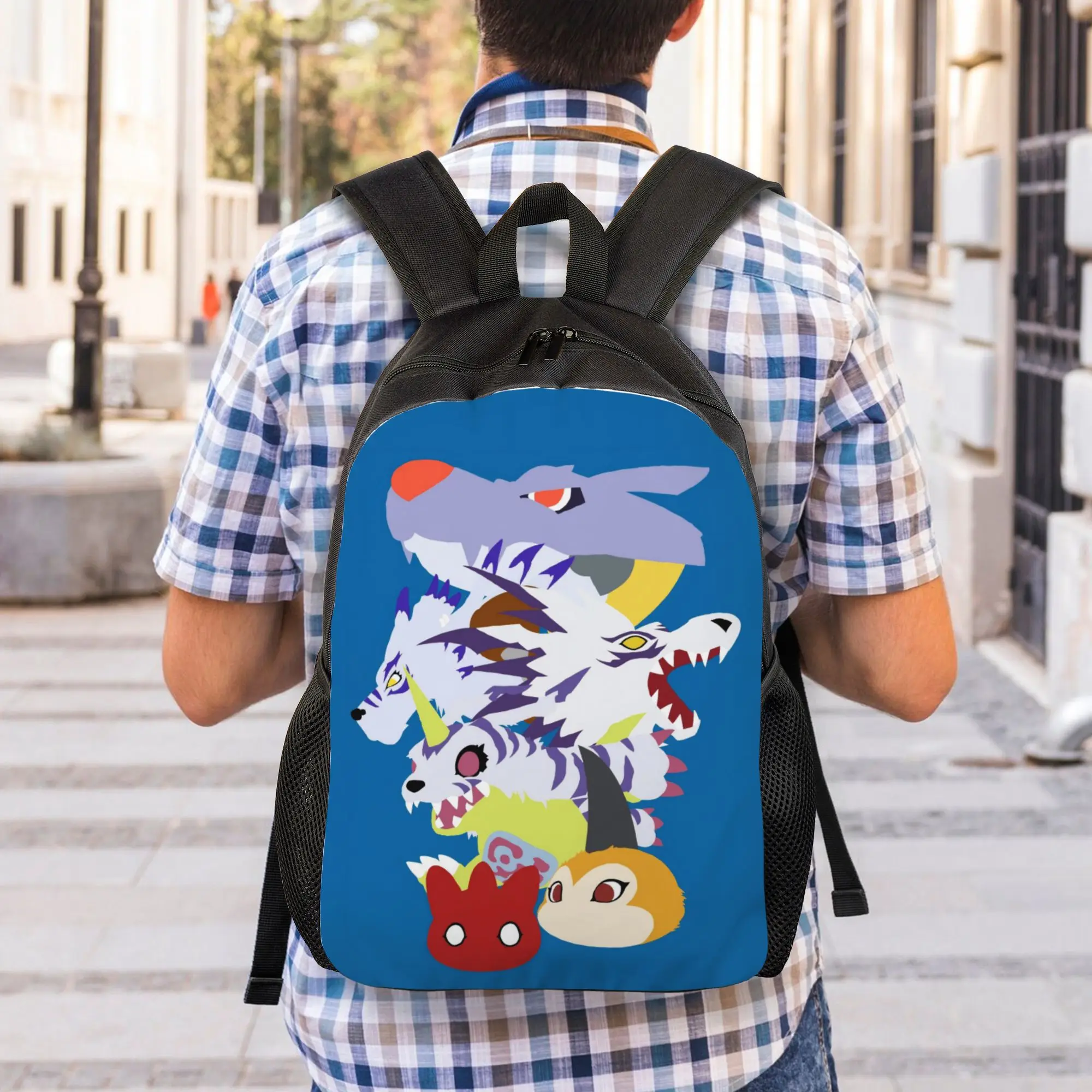 

BANDAI Digimon Laptop Bag Back to school season Gabumon Evolution Dual-Use Backpack