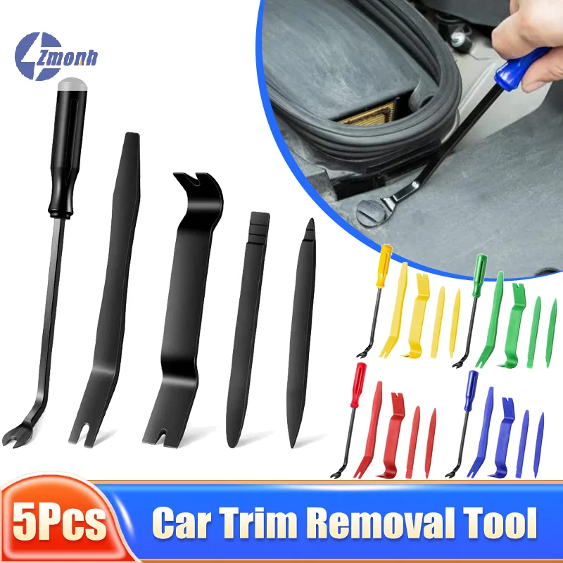 

New！5Pcs Non-Scratch Plastic Car Trim Removal Tool Set For Door Panel/Clip/Fastener Puller Vehicle Interior Repair Accessories