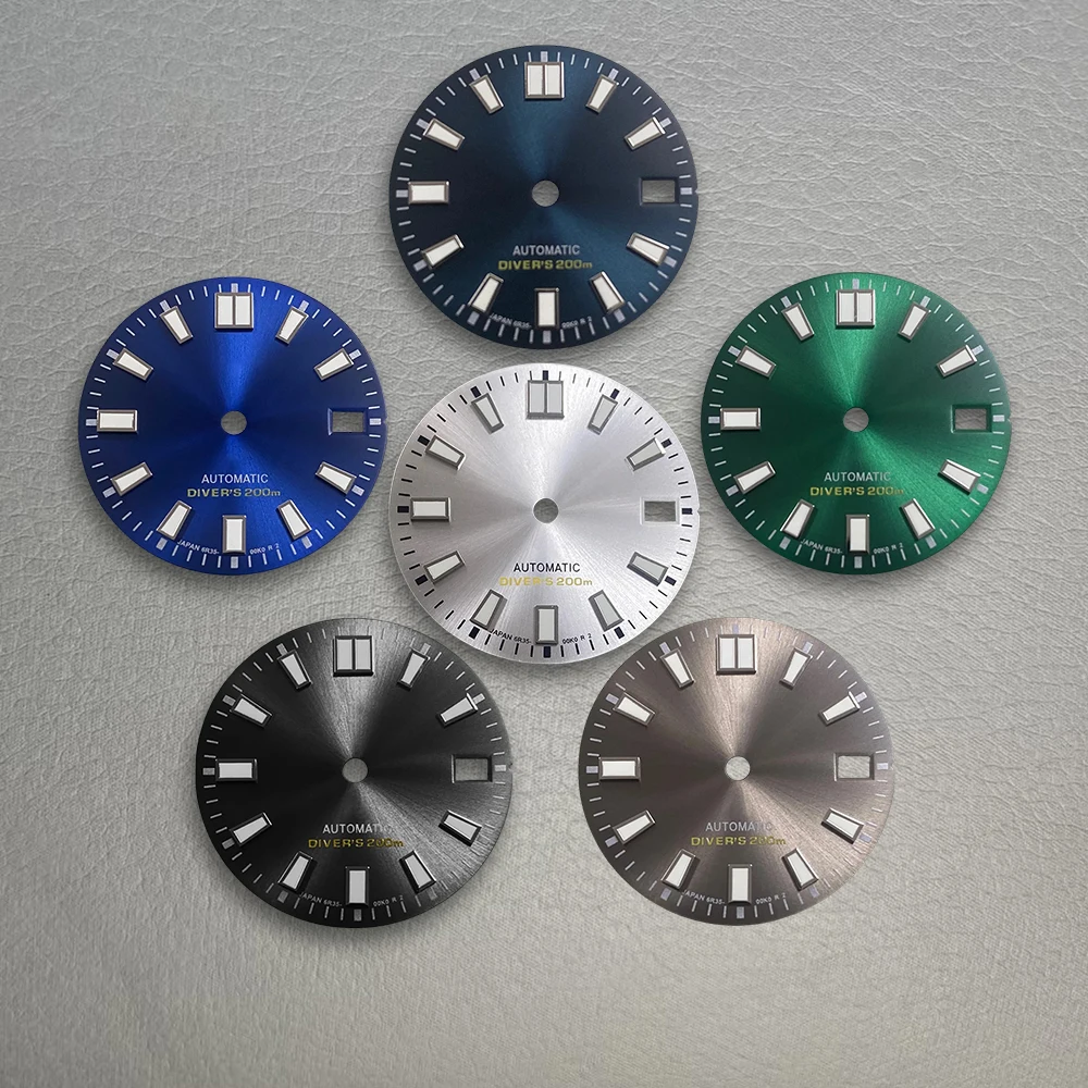 New Pattern High Quality 28.5mm S Logo Dial Watch Dial S Dial Suitable for NH35/NH36 Movements NH35 Accessories Repair Tool