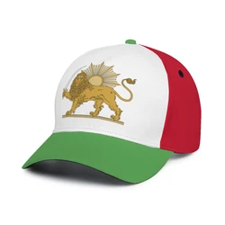 Emblem of Iran Lion and Sun Flag 3D Printed Sun Baseball Cap Breathable Adjustable Men Women Outdoor Soccer Hat For Gift