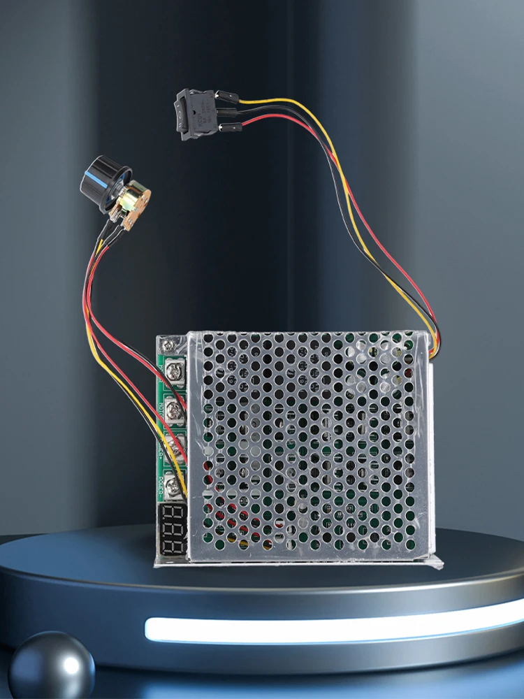 Placa controladora de driver de motor dc 10-55v regulador de velocidade de motor digital 100a 12v 24v 48v componentes eletrônicos para frente/reversa