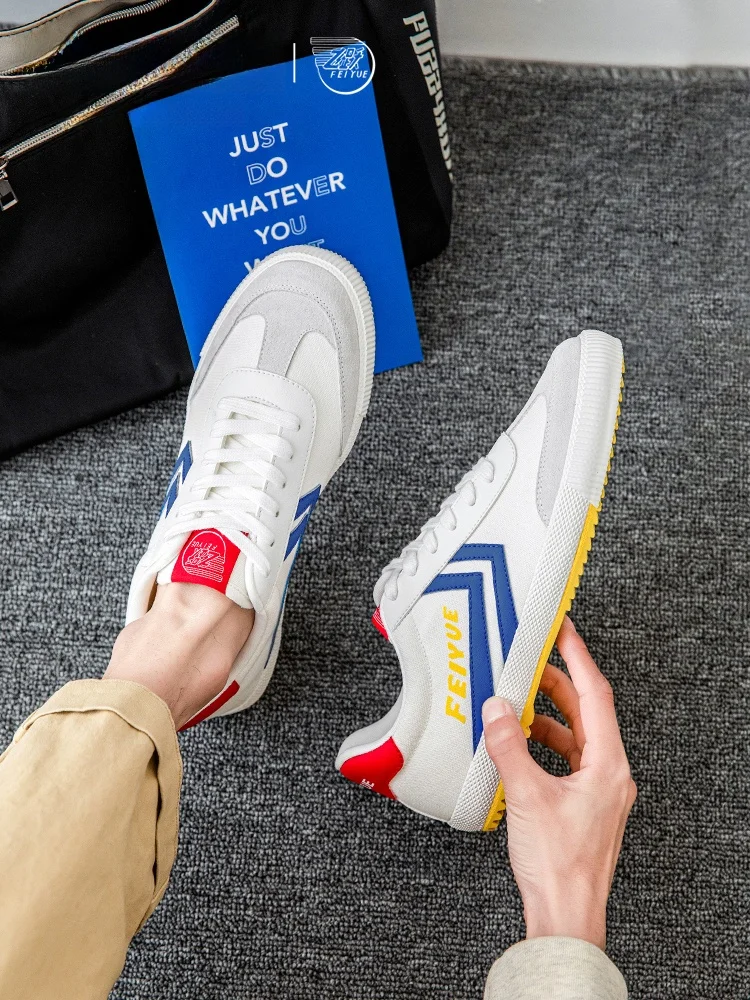 Zapatos Casus para Hombre Feiyue, Zapatillas de Lona Transpirables, Versátiles, Cómodas y Modernas, Novedad de Otoño Invierno