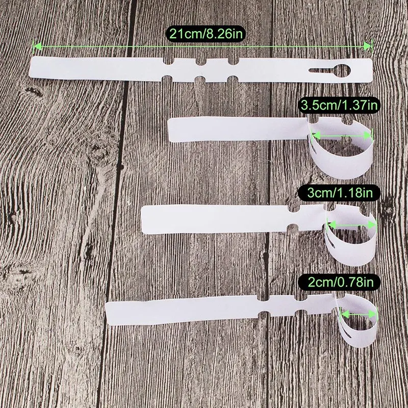 1000Pcs 8 Inch Wrap Around Plant Tags, Outdoor Waterproof Hanging Gardening Labels, 2X21cm White Plastic Plant Tree Tags Nursery