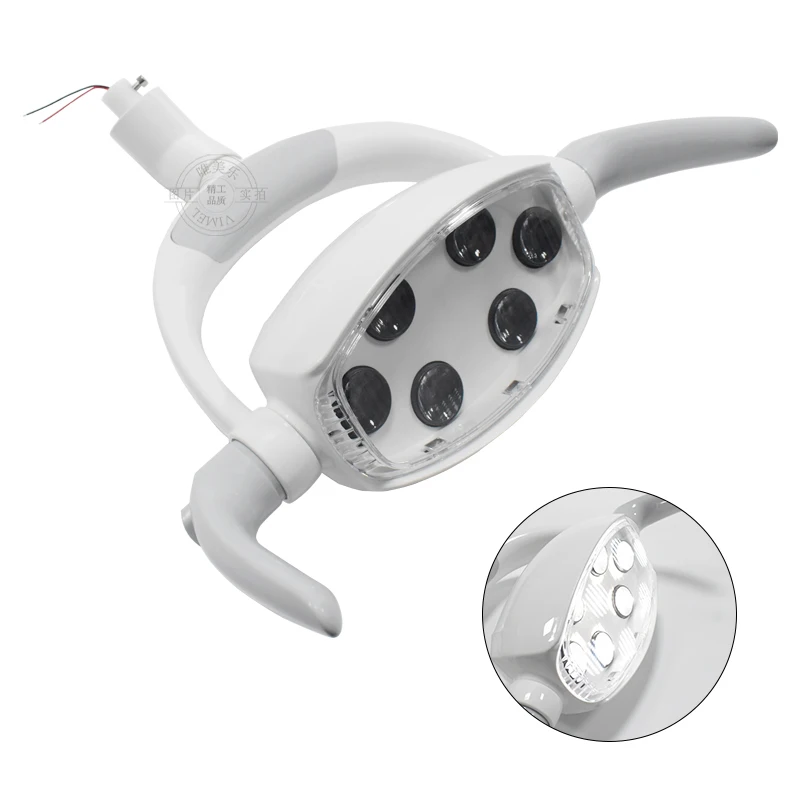 

Детали лампы для стоматологического кресла, 6 ламп, светодиодный светильник для стоматологического кресла, работающая полостью рта, светодиодная рабочая индукционная лампа