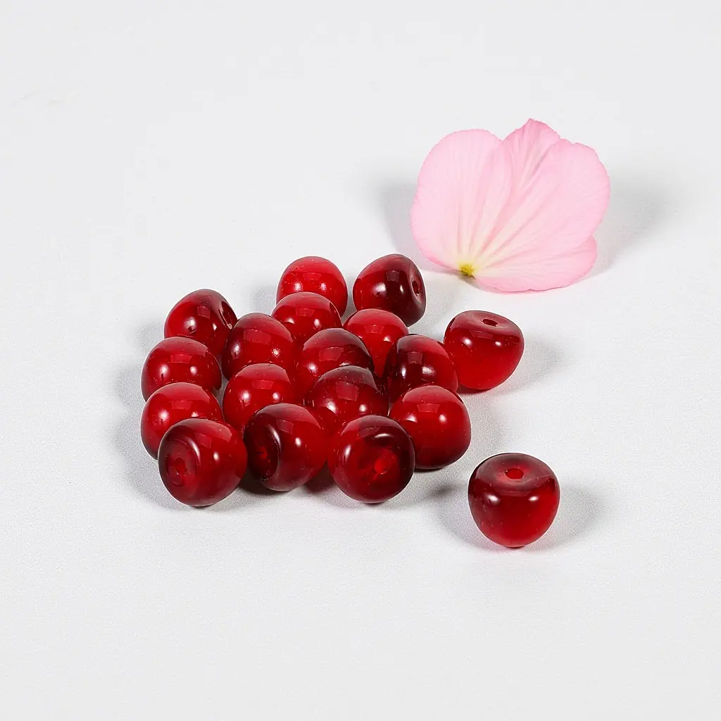 

20Pcs Fruit Resin Beads Cherry Orange 3Mm Hole Crystal Clear Spacer Beads for DIY Jewelry Making Bracelet Necklace Earrings