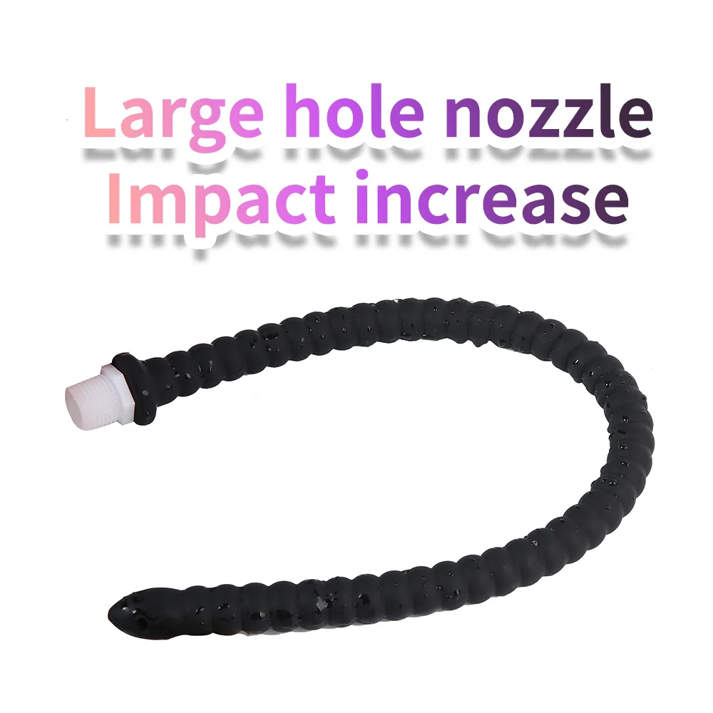 1PC Silicone Cleaning Hose Home Long Anal Bead Enema Tube Anal Vagina Wash Anal Shower Wash Douche Nozzle Butt Plug Bdsm Sex Toy