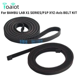 Correia Síncrona para Bamboo Lab, Borracha de Fibra de Vidro, Peças para Impressoras 3D, X1, X1S, P1P, P1S, X, Y, Eixo Z, 1142mm, 1442mm