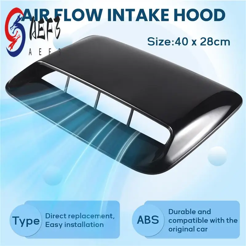 

AEF3-Car Universal Hood Vent Air Outlet Cover For Infiniti Mazda Tesla Hood Scoop Air Flow Intake Vent Cover