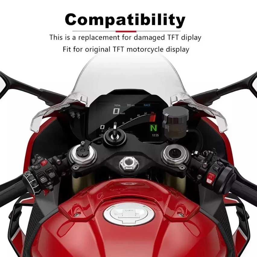 2018-2022 ICC6.5IN جديد استبدال TFT Lcd عرض الزجاج لسيارات BMW R1200GS R1250GS R1250R R1250RS Adventure