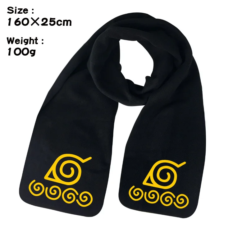 New Anime Naruto Red Auspicious Cloud Cartoon Animation Uchiha Itachi Sharingan Pattern Series Super Soft Plush Neck Scarf