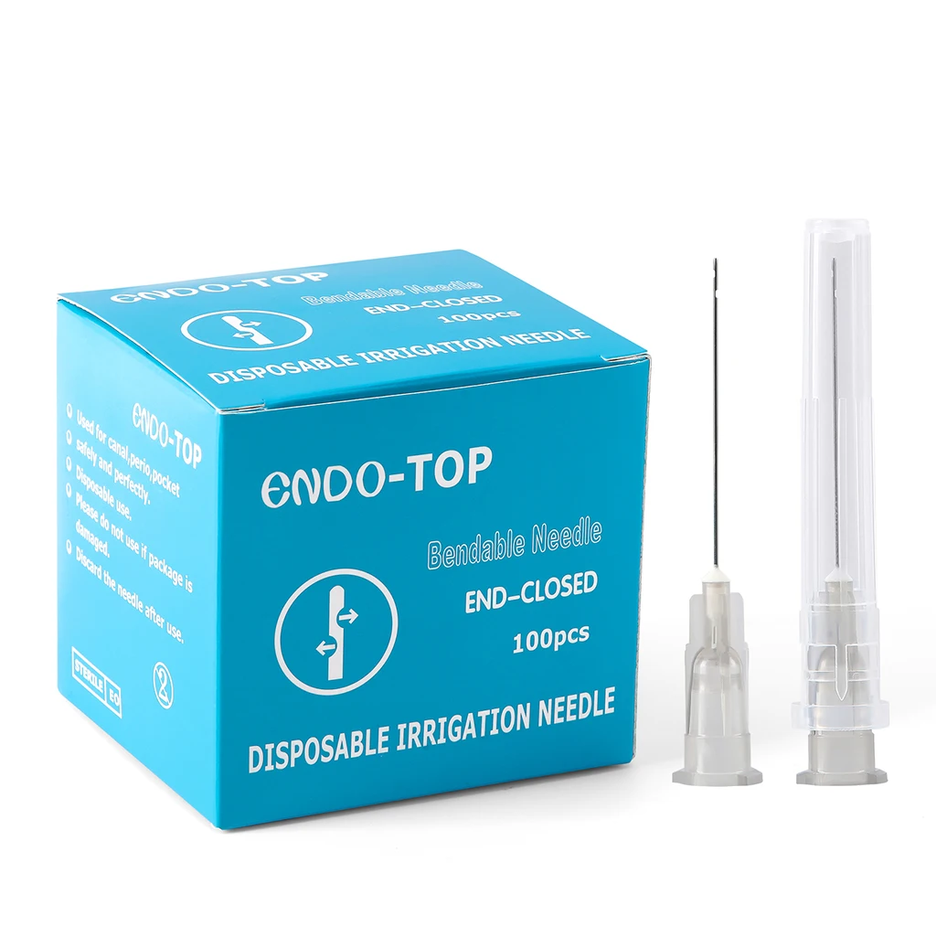 100 Stück/Box AZDENT Zahnwurzelkanal-Reinigungsnadeln 25mm Endodontie-Irrigierungsspitzen 0,3/0,4mm Einweg-Zahnmedizinprodukte – Detail 11