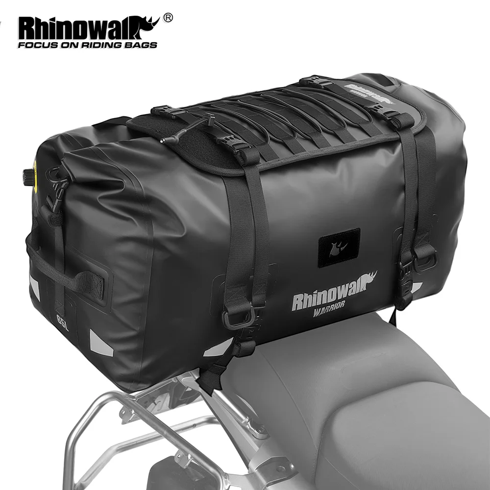 Alforja para Motocicleta Rhinowalk, Impermeable, 20L/40L/65L, Universal, Bolsa Lateral, Caja de Equipaje Superior para Viaje, Combinación Libre