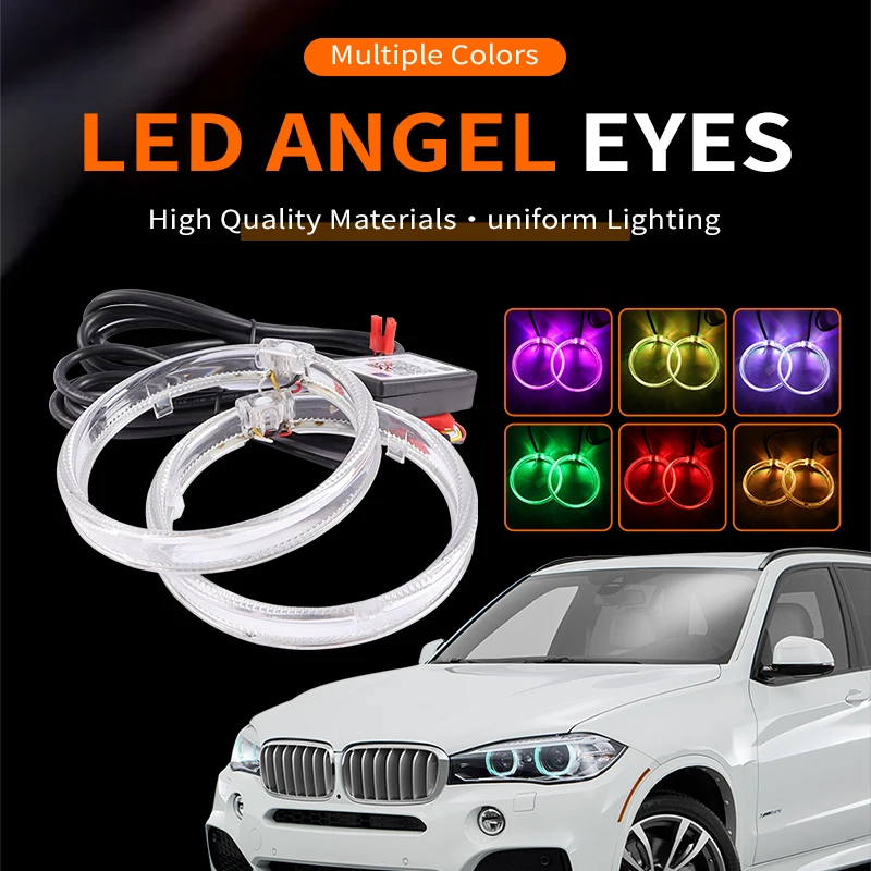 2x Angel Eyes 85mm 95mm Super Bright Halo Ring Car Led Fog Light Motorcycle Daytime Running Light DRL Headlight Light Bulb Lamp