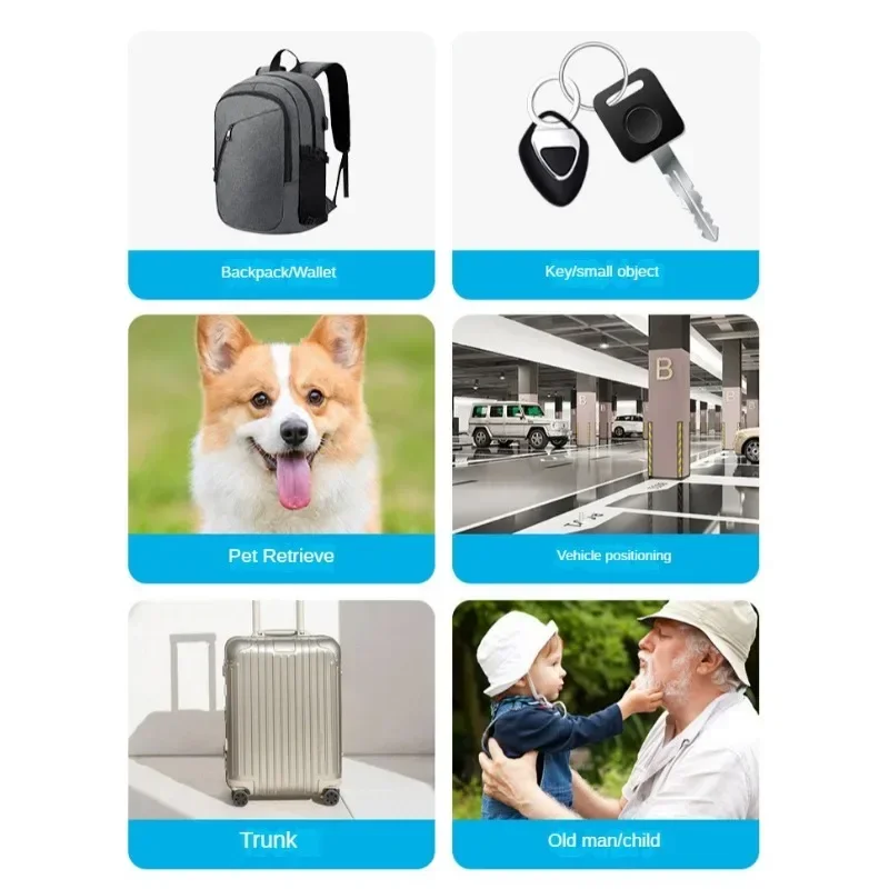 Portable Bluetooth Locator GPS Tracker Link Smart Tag with Apple Find for Earbud Luggage MFi Finder IOS People Pets Children