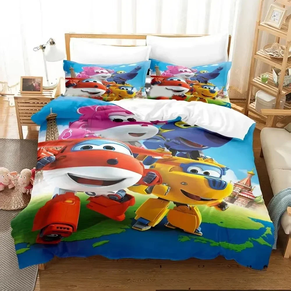 3D Print Super Cartoon Wings Bedding Set Single Twin Double Queen King Cal King Size Bed Linen Set
