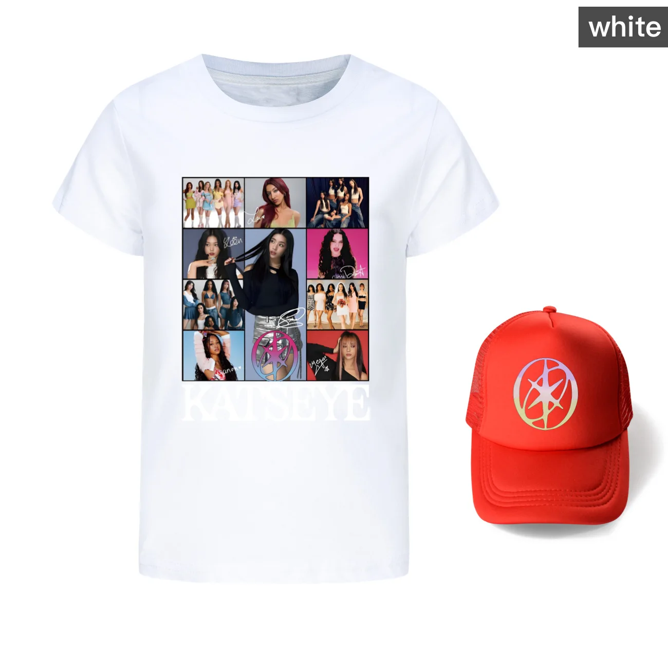 KATSEYE Graphic T Shirt Gril Group Kpop World Tour T-shirt Kids Heavy Cotton Streetwear Boys Korean Style Tops Children Clothing
