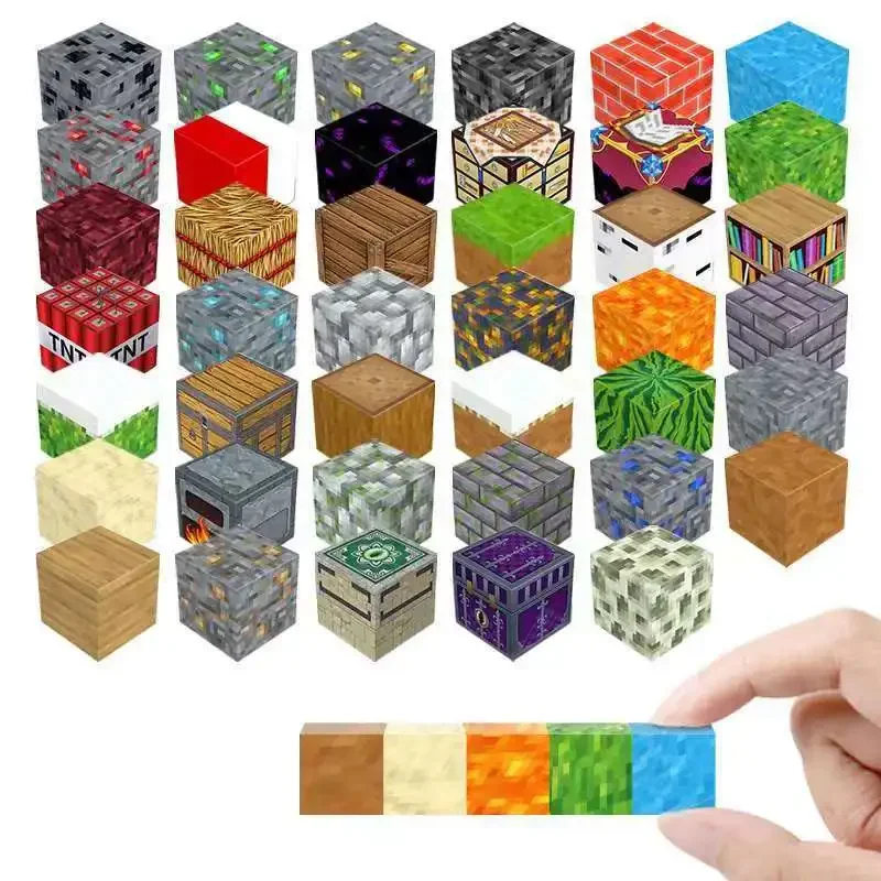 3D magnetische bouwstenen Pixel Cube World Model Magneet Creatief DIY-speelgoed voor kinderen Educatief speelgoed voor kinderen