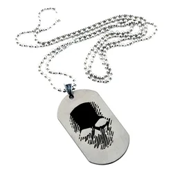 Trendy Tom Clancy Ghost Recon Wildland Skull Pendant Necklace for Men Women Chain Necklace Dog Tag Fans Collectible Jewelry Gift