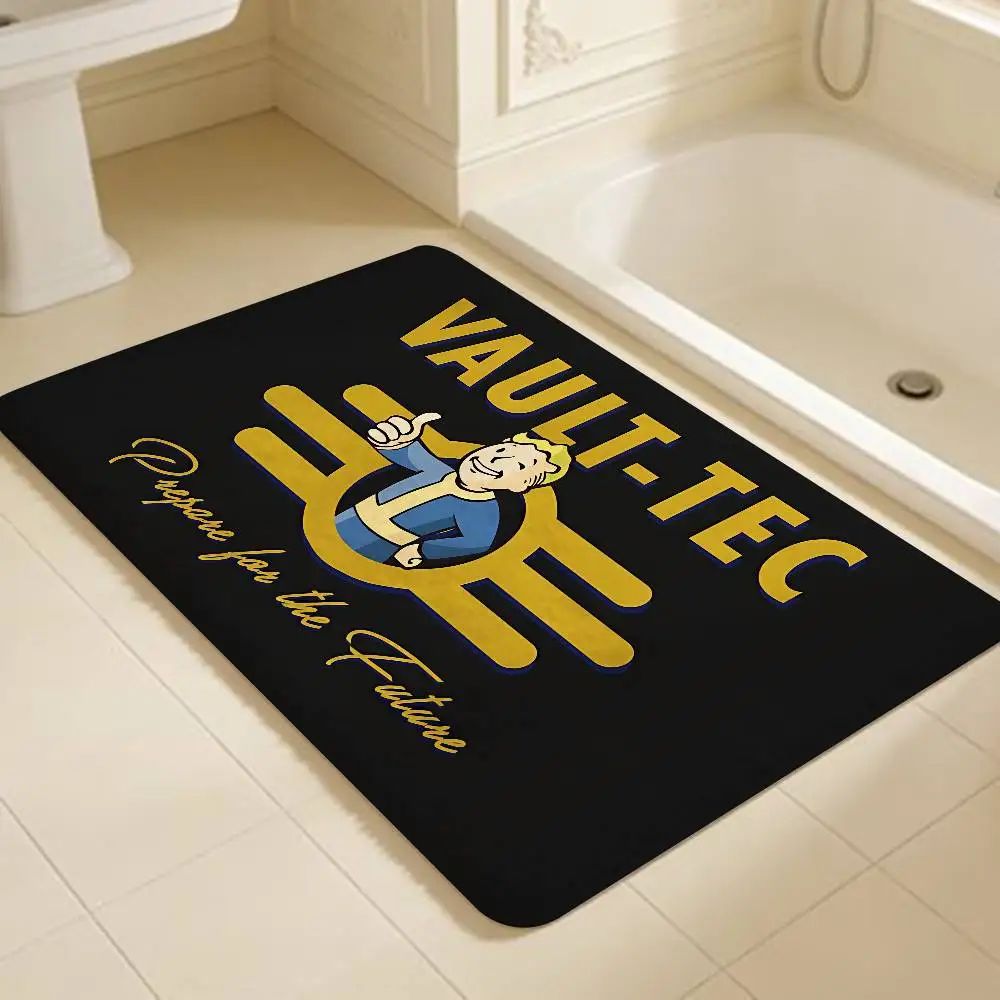 Game Vault Tec F-Fallout Room Mats Cheaper Anti-slip Modern Living Room Balcony Printed Welcome Rug