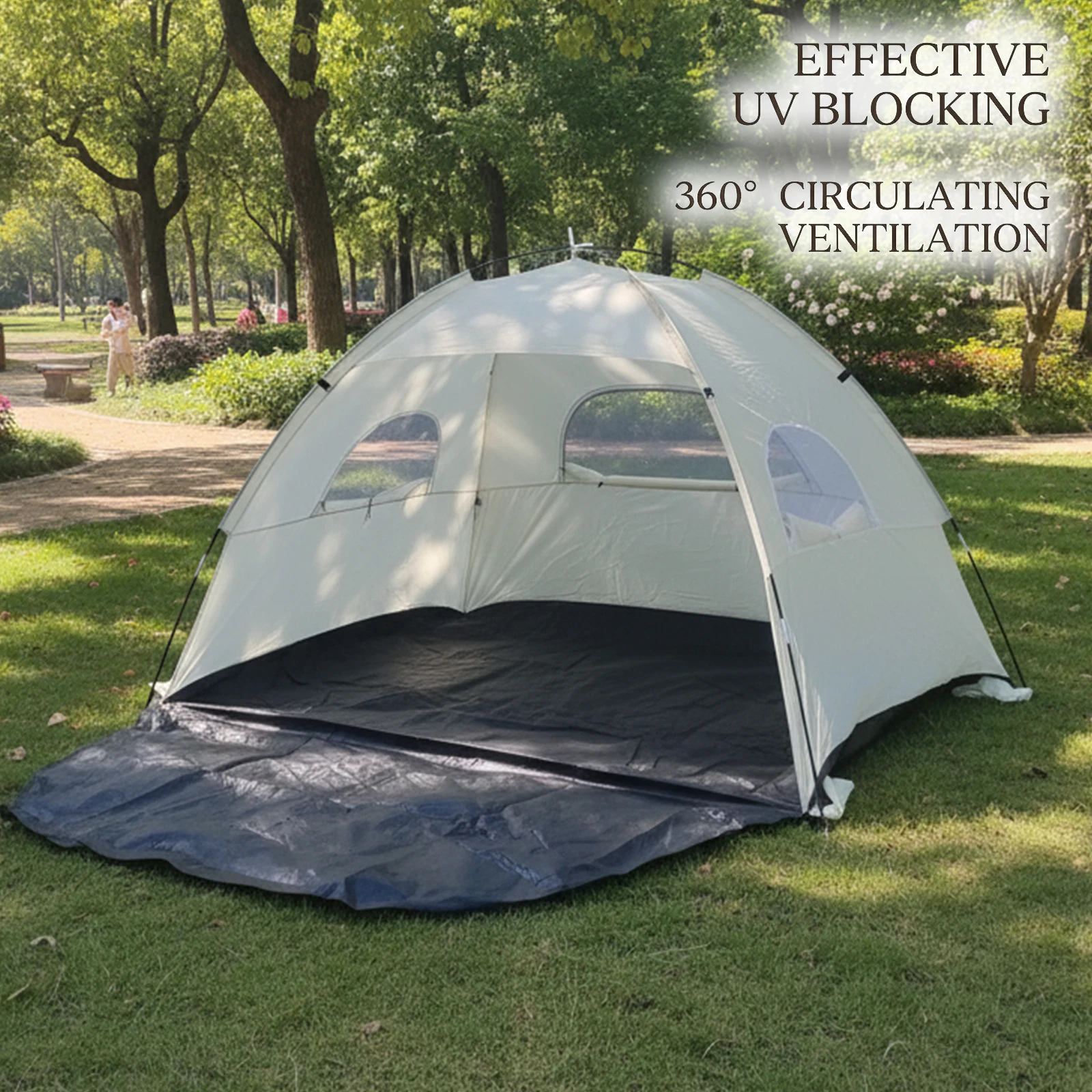 Compact Portable Beach Canopy Tent Pop-Up Shelter for Poolside Spring Camping Music Festivals - Lightweight Outdoor Protection image 4
