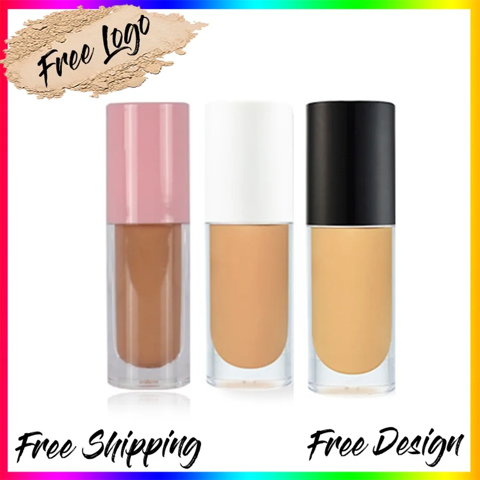 10-Farben Pink Tube Matte Liquid Concealer Private Label Veganes Gesichts-Make-up Individuelles Logo Großhandel