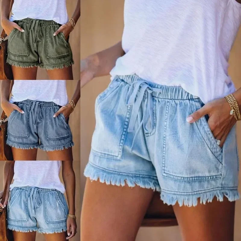 High Waisted Shorts Jeans big size Summer Women's Denim Shorts Large Size XXL For Women Short Pants Women big size short jeans