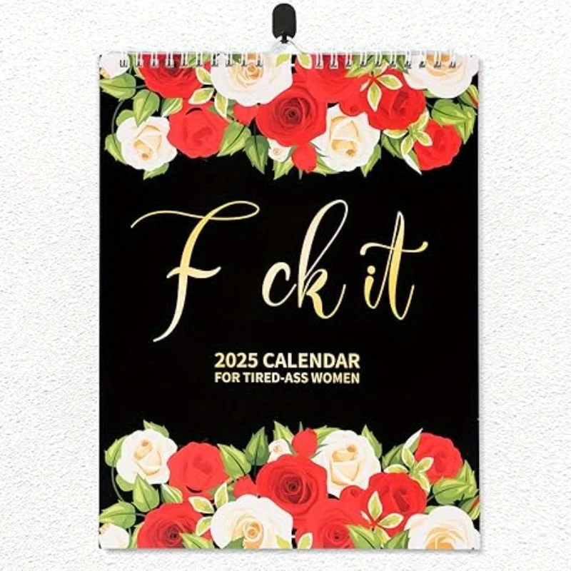 2025 Humor Slogan Desk Wall Calendar Fun Illustrations Planner for Calenda Home Gift Festival Decoration Unique New Year Gifts