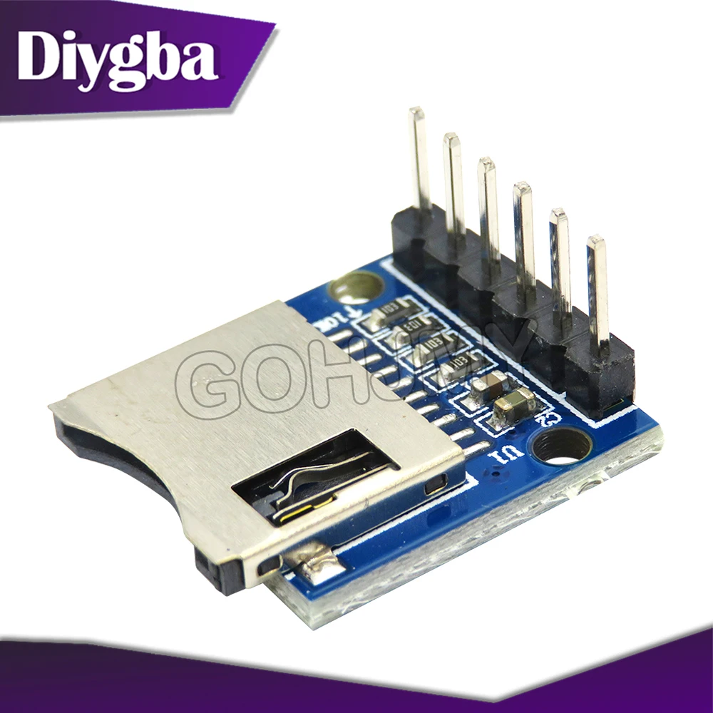 1 قطعة مايكرو SD تخزين لوح تمديد صغير مايكرو SD TF بطاقة الذاكرة درع وحدة مع دبابيس DIYGBA