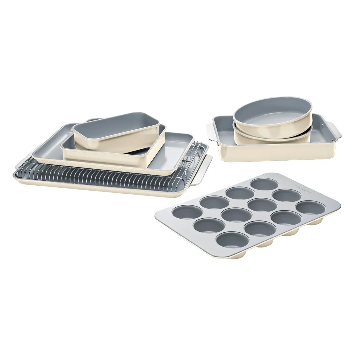 

Caraway Home Non-Stick Bakeware Cream Set of 11