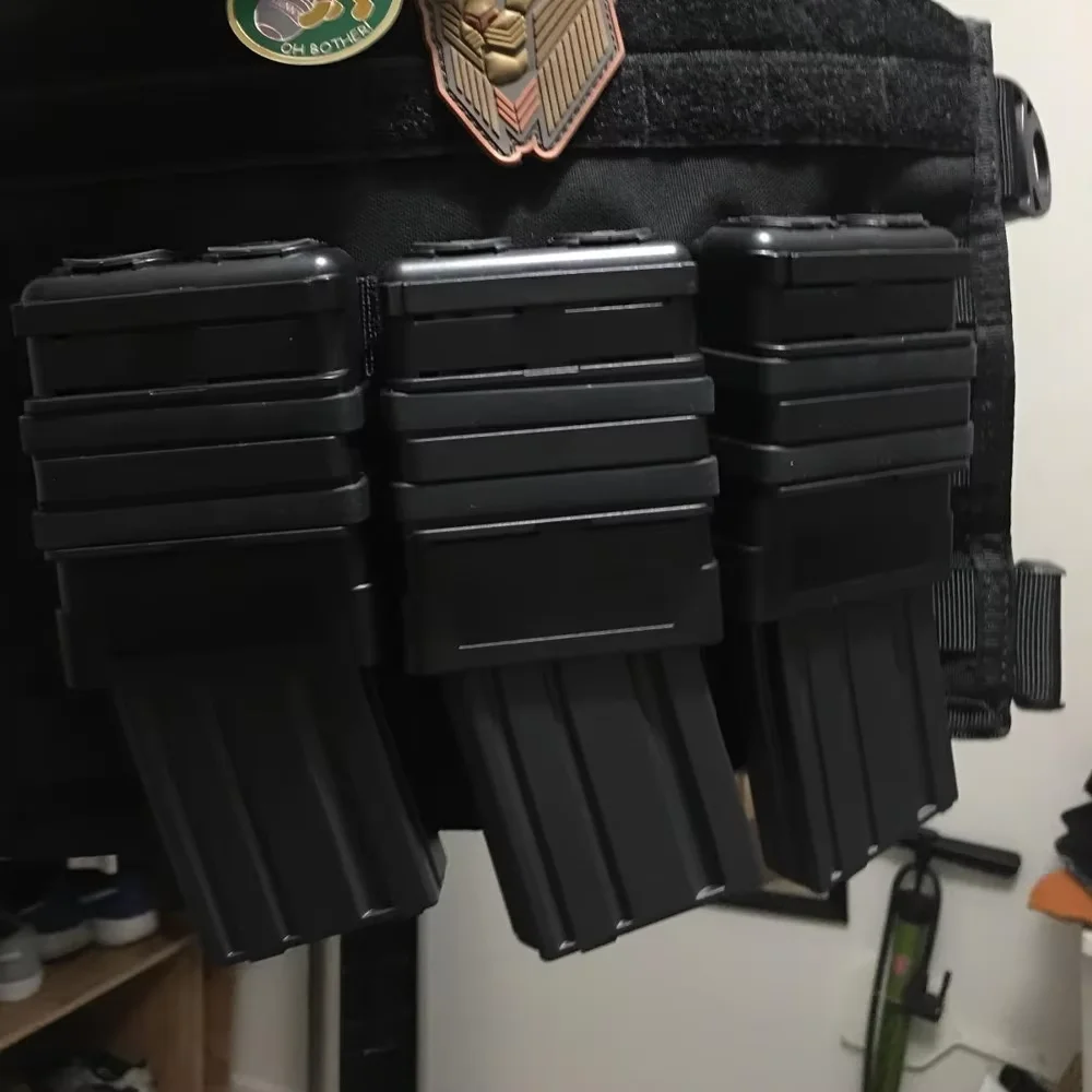M4 Molle Clip FastMag Hunting Vest Pouch Airsoft AR 5.56 Magazine Holder Hunting Fast Mag Holster Waist Bag image 6