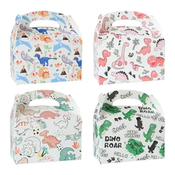 12PCS Dinosaur Boys Girls Kids Party Decorations Supplies Happy Birthday Treat Boxes Party Favor Paper boxes packaging